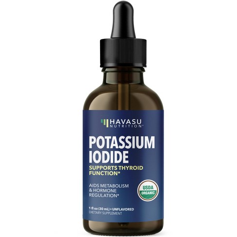 Potassium Iodide Liquid Drops, Thyroid, Metabolism & Immune Support ...