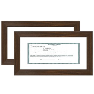 Americanflat 5x10 Business License Frame with Shatter-Resistant Glass ...