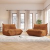 SYFERLORY Soft Beanbag Chair Set of 2，Fireside Bean Bag Lounger Memory Foam Chair For Home, Apartment Or Gaming Venue - 3 of 4