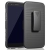 Nakedcellphone Combo for LG Stylo 3 - Ring Grip/Stand Case and Belt Clip Holster - Black - 3 of 4