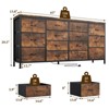 Homhougo TV Stand for TVs up to 75" Brown - 2 of 4