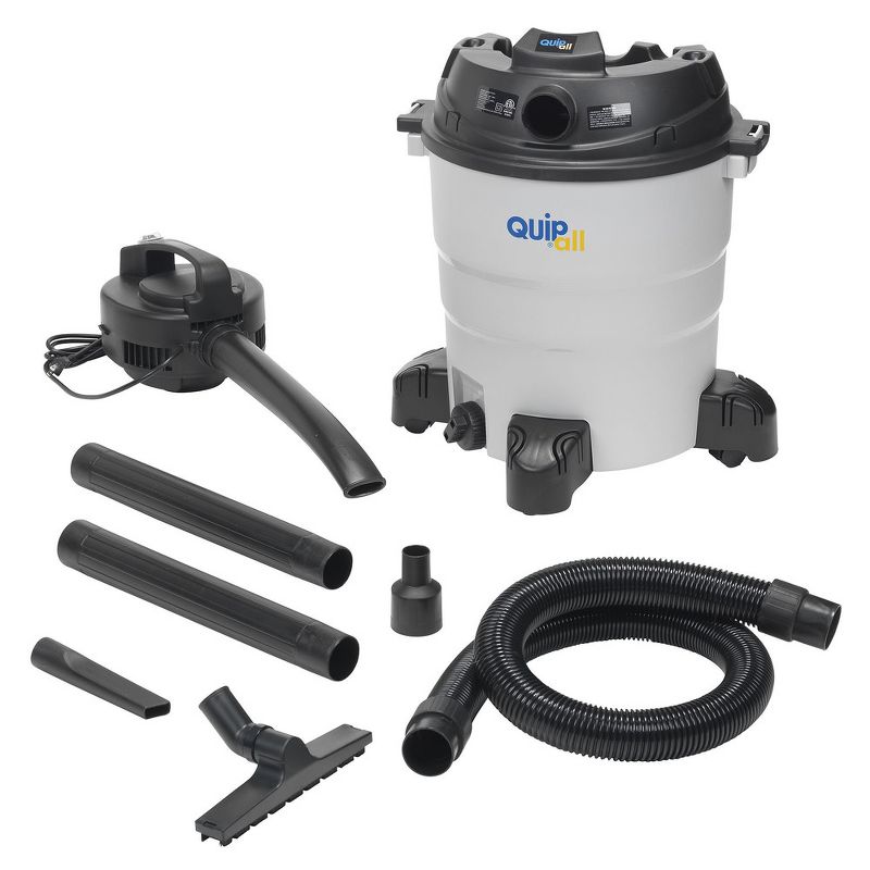 Quipall EC818-1200 1200-Watt 8.3 Gallon Plastic Tank Wet/Dry Vacuum, 2 of 11