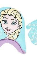 Disney Frozen Elsa Girls Hat and Mitten Cold Weather Set, Toddlers Age 2-4