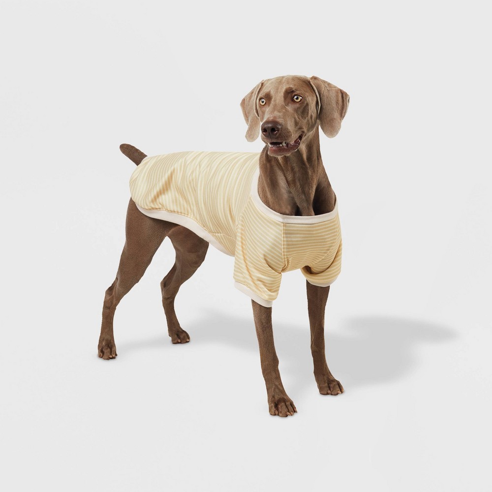 Stripe Lightweight Dog Sweatshirt - Cream - M - Boots & Barkley™