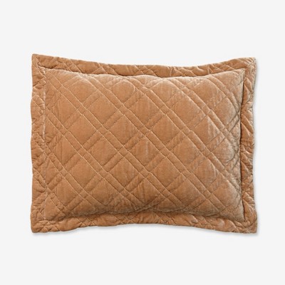 BrylaneHome Velvet Diamond Quilted Sham