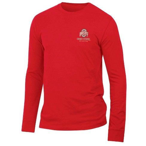 Ncaa Ohio State Buckeyes Men's Long Sleeve Suede T-shirt : Target