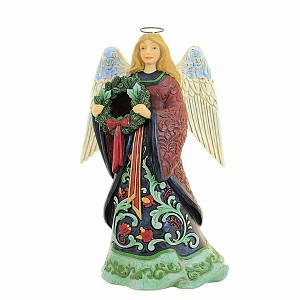 Jim Shore 9.5 Inch Season Of Splendor Holiday Manor Angel Figurines - 1 of 3