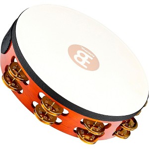 MEINL Traditional Goat-Skin Wood Tambourine Two Rows - 1 of 4