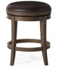 Maven Lane Alexander Backless Swivel Vegan Leather Counter Height Bar Stool - 2 of 4