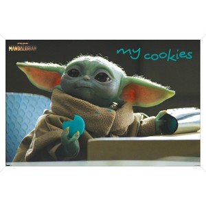 Trends International Star Wars: The Mandalorian Season 2 - The Child Cookies Framed Wall Poster Prints - 1 of 4