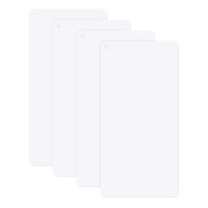Unique Bargains Sublimation Aluminum Yard Garden DIY White Blank Metal Signs - 1 of 4