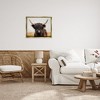 Stupell Industries Black Highland Cow Portrait, 31" x 25" - 2 of 4