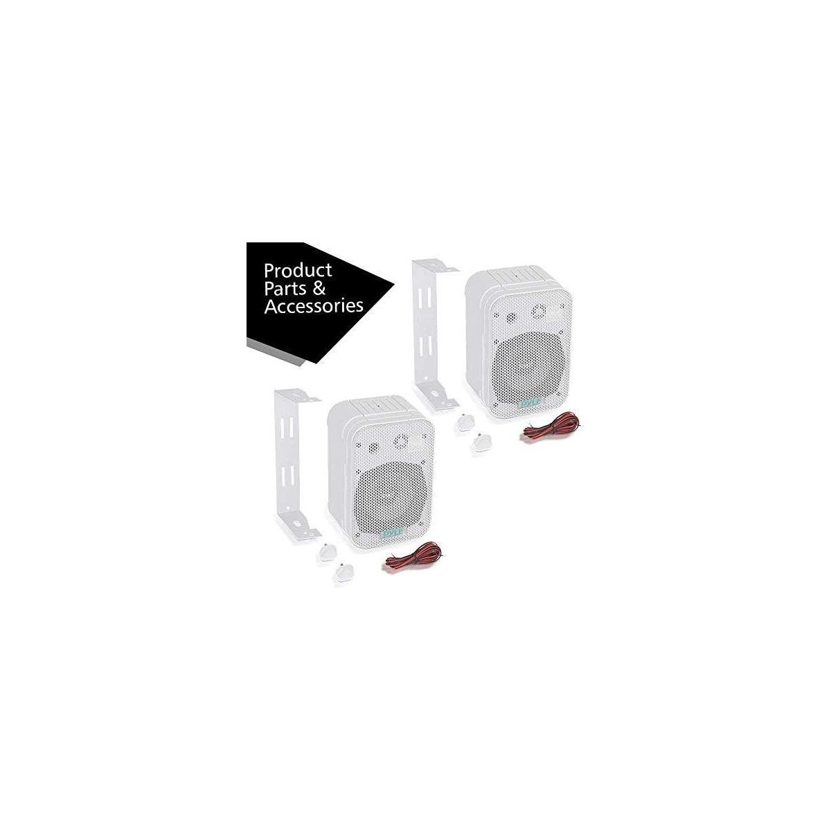 Pyle Outdoor Waterproof Wall Mount Speakers - PDWR40W 5.25" White 400W Pair - White - thumbnail 2