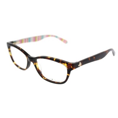 Kate Spade  RNL Womens Rectangle Eyeglasses Havana Pt Multi 52mm