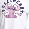 Women's - Lilo and Stitch - Angel Sweetheart Cropped Graphic T-Shirt - 2 of 4