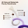 Cat Toys Chew Ropes 3Pcs with Refillable Natural Catnip, Safe Teeth Cleaning Toy for Indoor Kittens - 3 of 4