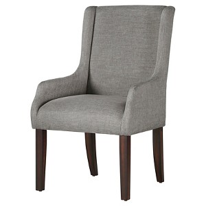 Gardena Sloped Arm Dining Chair - Smoke - Inspire Q, Grey