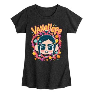 Girls' - Disney - Vanellope & Candy Fitted Short Sleeve Graphic T-Shirt - 1 of 3