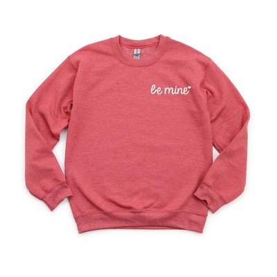 Simply Sage Market Women's Graphic Sweatshirt Embroidered Be Mine Heart Mini