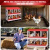 6-Hole Galvanized Steel Chicken Nesting Box - Heavy Duty Egg Laying Box for Hens & Ducks | Rollout Egg Collection | Ventilated Design with Easy - 4 of 4