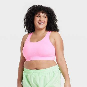 Women's Seamless Medium Support Cami Midline Sports Bra - All In Motion™  Pink Xxl : Target