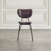Jofran,Contemporary Modern Faux Leather Split-Back Upholstered Dining Chair (Set of 2) - 3 of 4