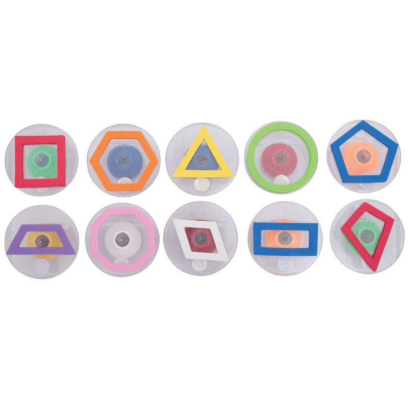 Ready 2 Learn Giant Stampers, Geometric Shapes, Outlines, Set of 10, 1 of 4