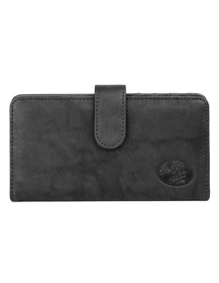 Julia Buxton Heiress Leather Pik-Me-Up Checkbook Keeper & Wallet