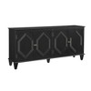 Resenkos 65.2" Mid Century Modern Sideboard Buffet Cabinet with Storage, Symmetrical Geometric Accent Coffee Bar Wine Bar Storage Cabinet, - 2 of 4