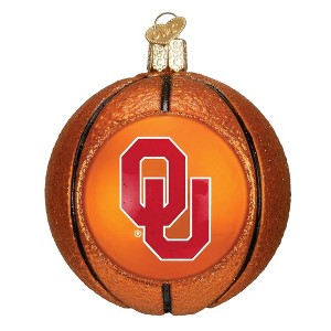 Old World Christmas Blown Glass Ornament for Christmas Tree, Oklahoma Sooners Basketball - 1 of 1