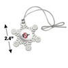 San Diego State University Primary Logo Metal Snowflake Christmas Tree Holiday Ornament - 3 of 3