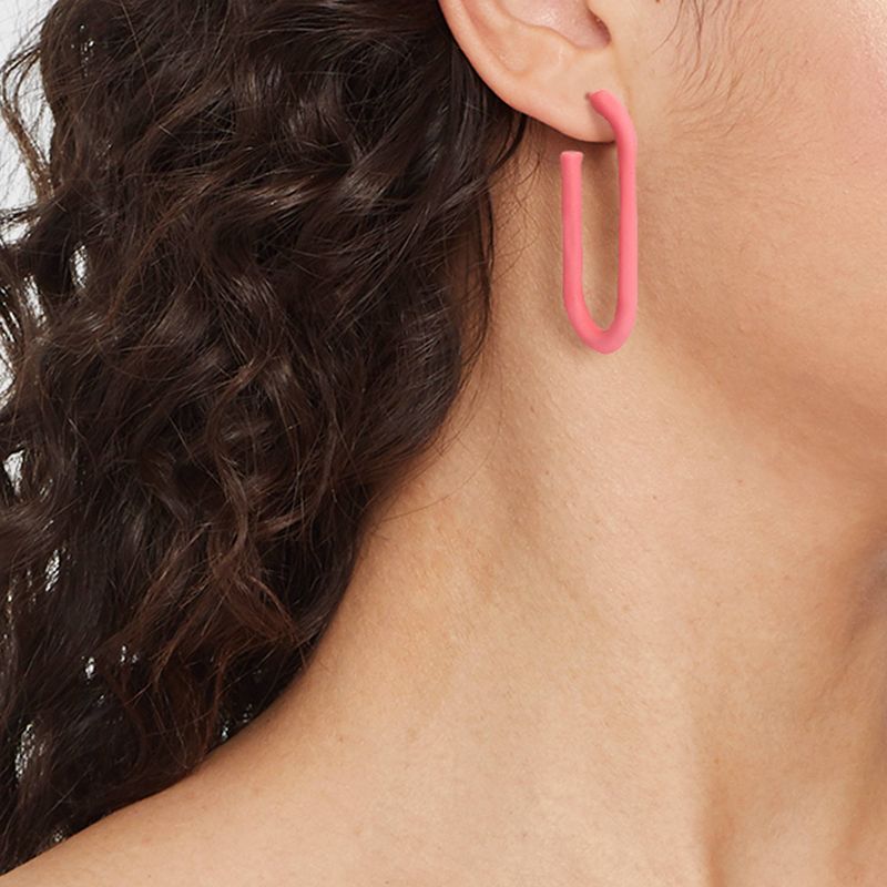 Sprayed U Shape Hoop Earrings - Universal Thread™, 3 of 5