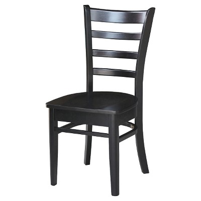 Set of 2 Emily Side Dining Chairs Black International Concepts