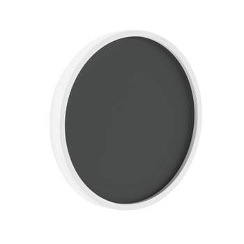 Emma and Oliver Round Wall Mounted Magnetic Chalkboards with Eraser and Chalk, Set of 2