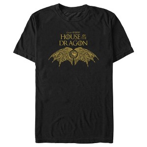 Men's Game of Thrones: House of the Dragon Intricate Dragon Wings Logo T-Shirt - 1 of 4