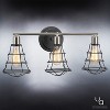Urban Ambiance Luxury Vintage Bathroom Vanity Light,  11"H x 25.125"W,  Charcoal Finish, UHP2421 - 3 of 4