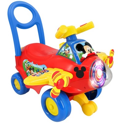 Kiddieland: Disney Activity Plane Ride-On - Mickey - Spinning Light & Sounds