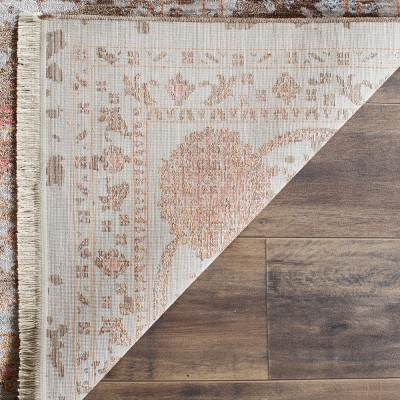 Elysian Gray Hand-Knotted 4' x 6' Reversible Synthetic Rug