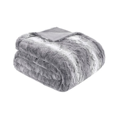 JUJABU 90"x90" Ultra Soft Faux Fur Blanket  Blanket, for Bed or Sofa