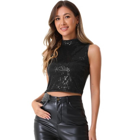 Black sparkly tops for every occasion sales