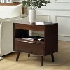 Phil 2 - Drawer Nightstand with Integrated Charging Station and Pull-Out Tray Set of 2丨HULALA HOME - 3 of 4