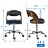 Yaheetech Office Chair Height Adjustable Swivel Desk Chair, Black - image 3 of 4