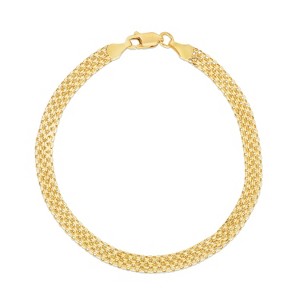Ladies 14k Gold 4.7mm Bismark Chain Bracelet - 1 of 2