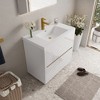 Whisen Freestanding Bathroom Vanity with Stone Resin Sink, U-Shaped Interior, 2 Soft-Close Drawers, Pre-Assembled Cabinet - 2 of 4