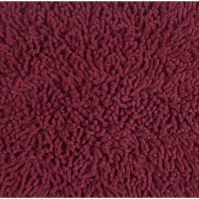 Fantasia Red Cotton Shaggy Tufted Bath Rug