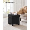 SONGMICS Storage Ottoman, Small Ottoman Foot Rest with Legs, 15 x 15 x 15.7 Inches Foot Stool, Ottoman with Storage, Load up to 660 lb, - 2 of 4