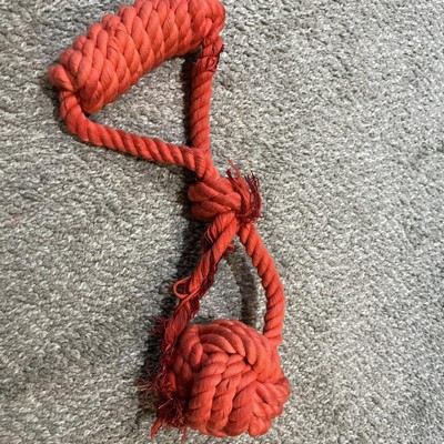 Monkey Fist Rope With Handle - Red - L - Boots & Barkley™ : Target