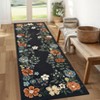 Washable Floral Area Rug Living Room Rug, Foldable Soft Indoor Carpet for Bedroom, Office & Dinning Room - 2 of 4