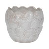 Flower Pot Planter for Home Decor - Elegant Ceramic Plant Pot for Indoor or Outdoor - Decorative Planter for any Room, Garden, or Patio Decor - White - 2 of 4