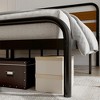 Jojoka King Size Bed Frame with Rustic Wood Headboard, Heavy Duty Metal Platform, Underbed Storage, Noise-Free, No Box Spring Needed, Easy Assembly - 4 of 4